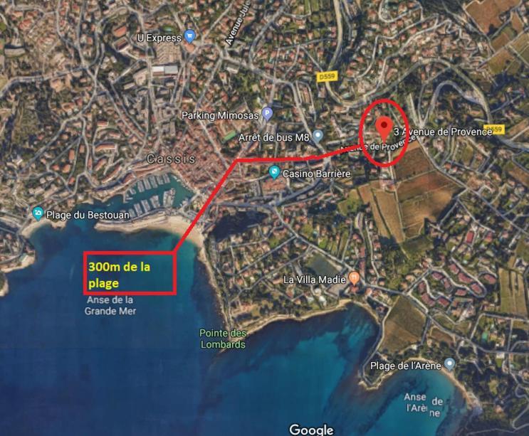 Ferienwohnung Au Calme, 200M Du Centre T2 Avec Balcon Et Parking Cassis Exterior foto